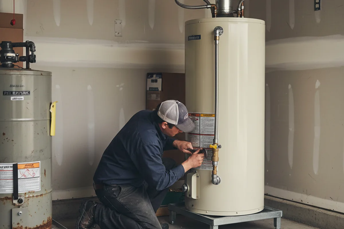 Water heater and shutoff valve replacement in Roseburg